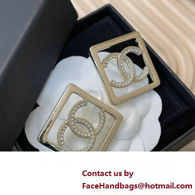 Chanel Metal  &  Strass Gold  &  Crystal EARRINGS ABA289 2023